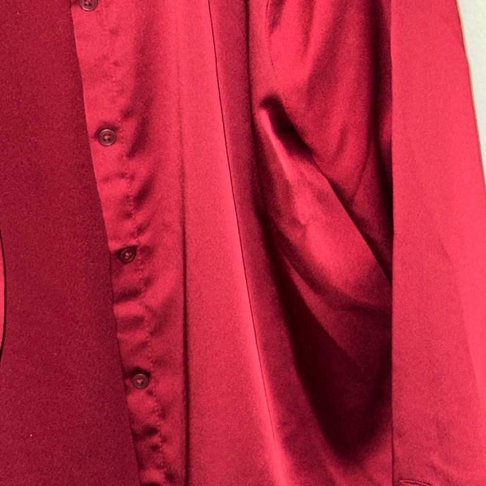 Red Satin Shirt